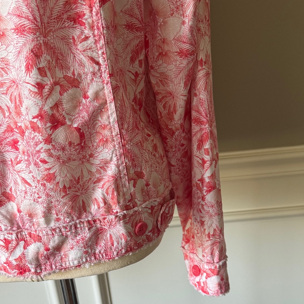 Tommy Bahama Floral Button-Up Jacket Size L - Picture 10 of 16